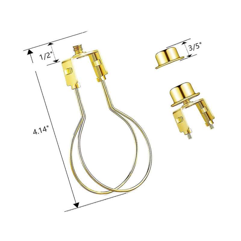 Lamp Shade Harp Holder Adapter Kit Includes Finial and Lampshades Levellers to Keep Lamp Shade Hard