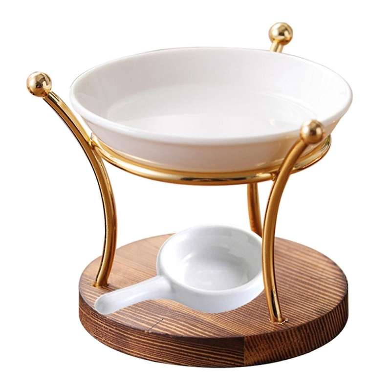 Lamp Stove Essential Oil Burner Ceramics Diffuser Iron Decoration Furnace Holder Office Wax Melt Fir