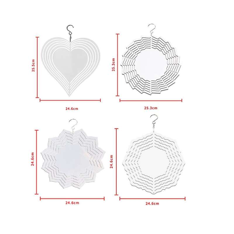 Landscape Decoration Wind Power White Coated Aluminum Plate Double-sided Printing Thermal Transfer W