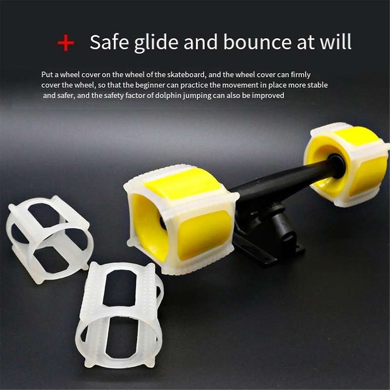 Landing Skateboarding Accessory Trainer Protection Skateboard Wheel Cover Wheel Lock Assisted Skateb
