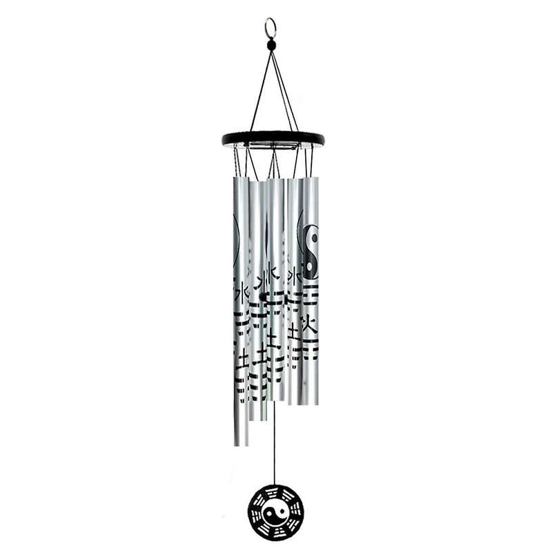 Large Bagua Wind Chime Pendant, Retro Metal Wind Chime, Retro Fortune Wind Chime, Garden Wind Chime