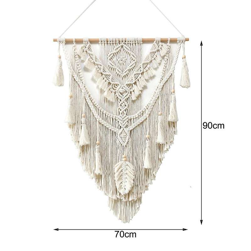 Large Macrame Wall Hanging Modern Woven Wall Tapestry Crochet Cotton Mural Rustic Wedding Backdrop B