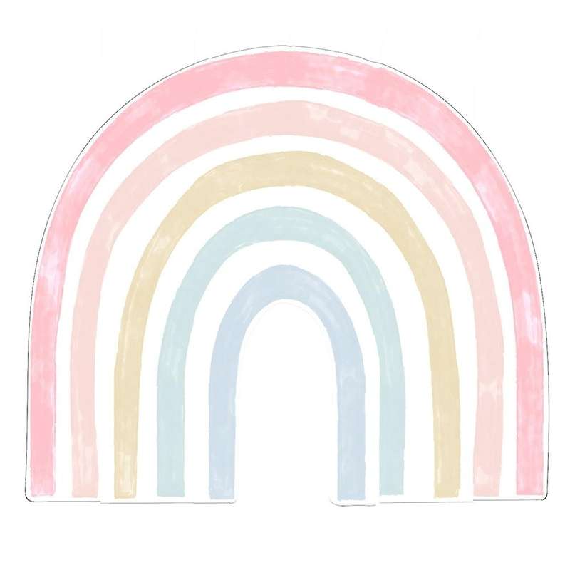 Large Rainbow Wall Sticker Ins Style Bedroom Sticker Children Room Sticker Colorful Rainbow Self-Adh