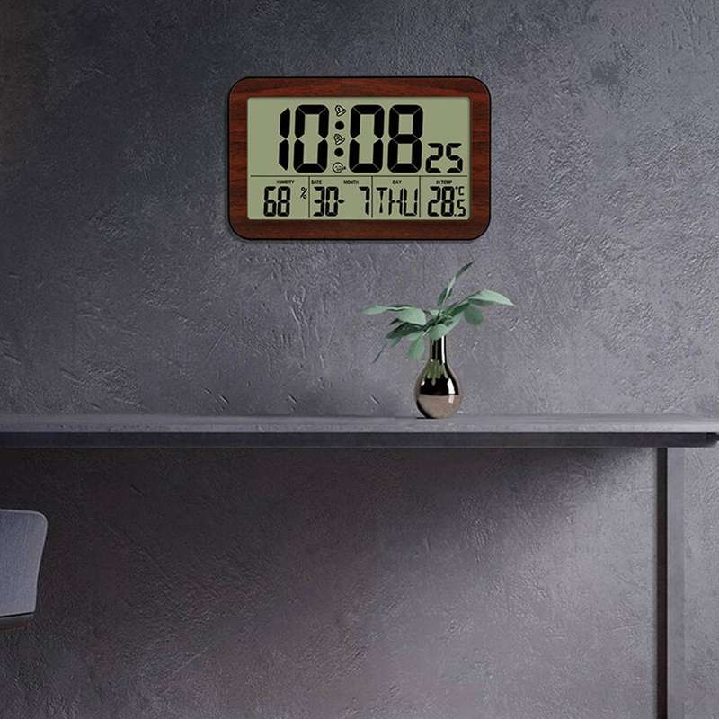 Large Screen Digital Wall Clock Home Electronic Wall Clock Student Electronic Alarm Clock Digital D