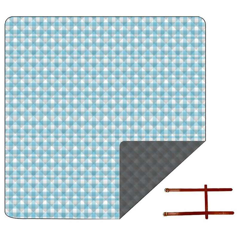 Large Picnic Blanket Rug Handy Mat with Waterproof Backing Oversized Portable Lawn Blanket or Sandpr