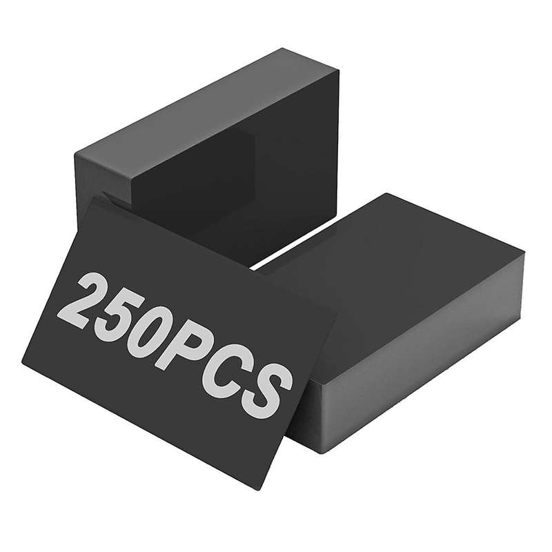 Laser Engraving Blanks, 250Pcs Black Aluminum Alloy Sheets for CNC Engraving, Laser Crafting, 85 x 5