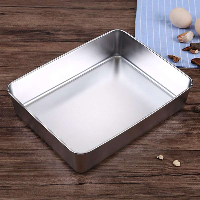Lasagna 2, Rectangular Cake Deep Baking Sheet Pans Stainless Steel for Lasagna Cake