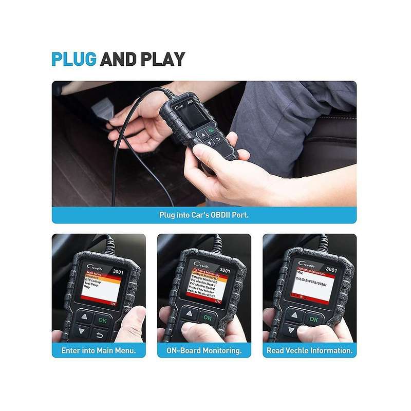 Launch Creader 3001 Obd2 Car Reader Scanner Engine Fault Code Reader Car Diagnostic Tool Check Engin
