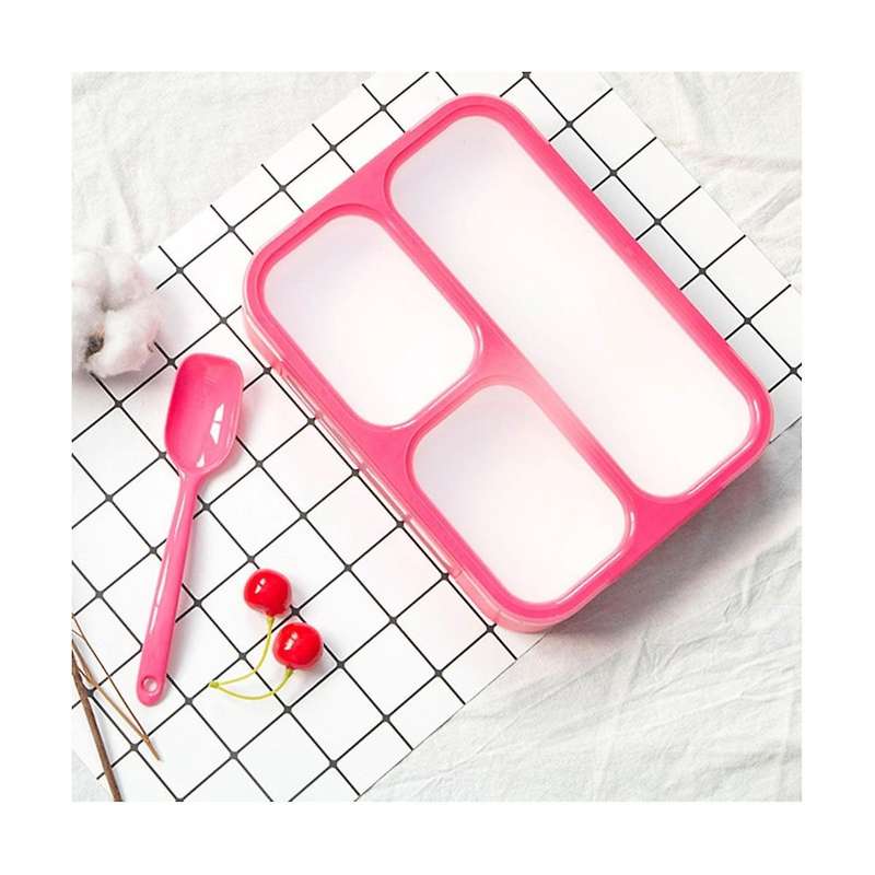 Lattice Energy Lunch Box Portable Fast Food Box Thin Lunch Box Frame Sealed Plastic Lunch Box Simple