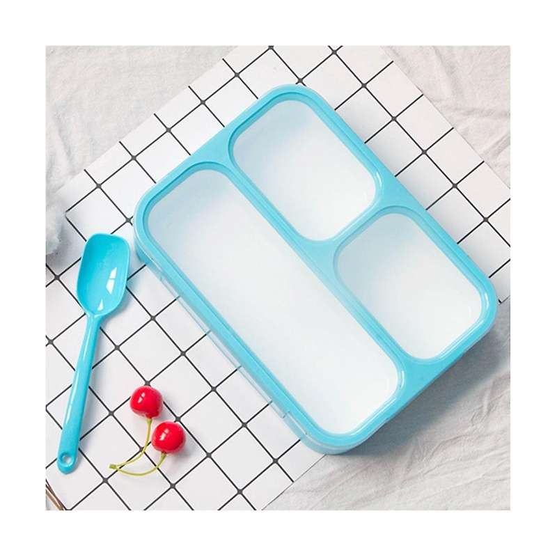 Lattice Energy Lunch Box Portable Fast Food Box Thin Lunch Box Frame Sealed Plastic Lunch Box Simple