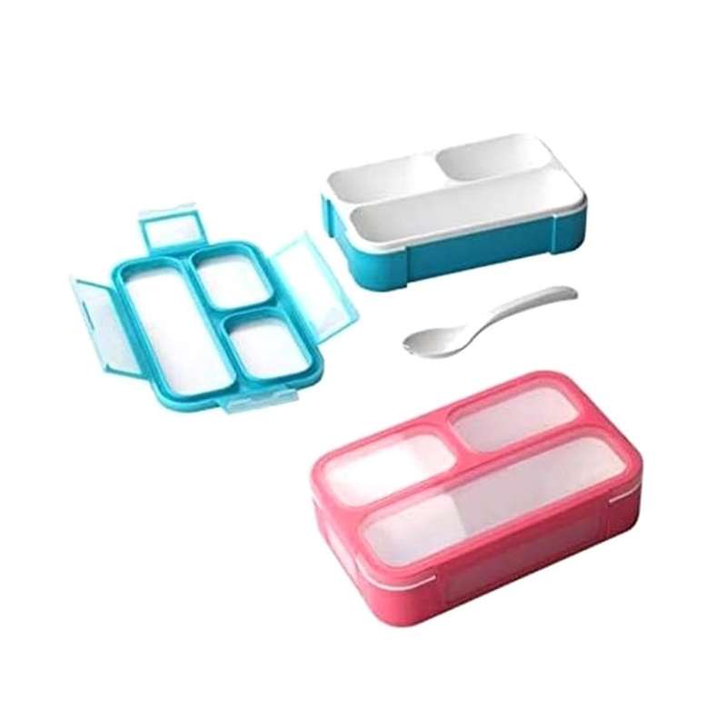 Lattice Energy Lunch Box Portable Fast Food Box Thin Lunch Box Frame Sealed Plastic Lunch Box Simple