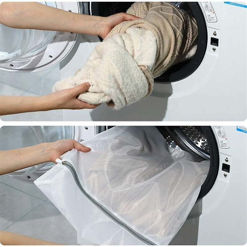 Laundry Bags Mesh Wash Bags(3Pcs) ,Delicate Laundry Bag for College,Dorm,Storage 40 X 50cm