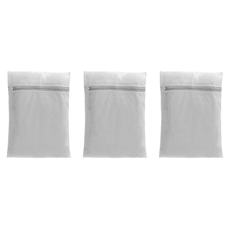 Laundry Bags Mesh Wash Bags(3Pcs) ,Delicate Laundry Bag for College,Dorm,Storage 40 X 50cm