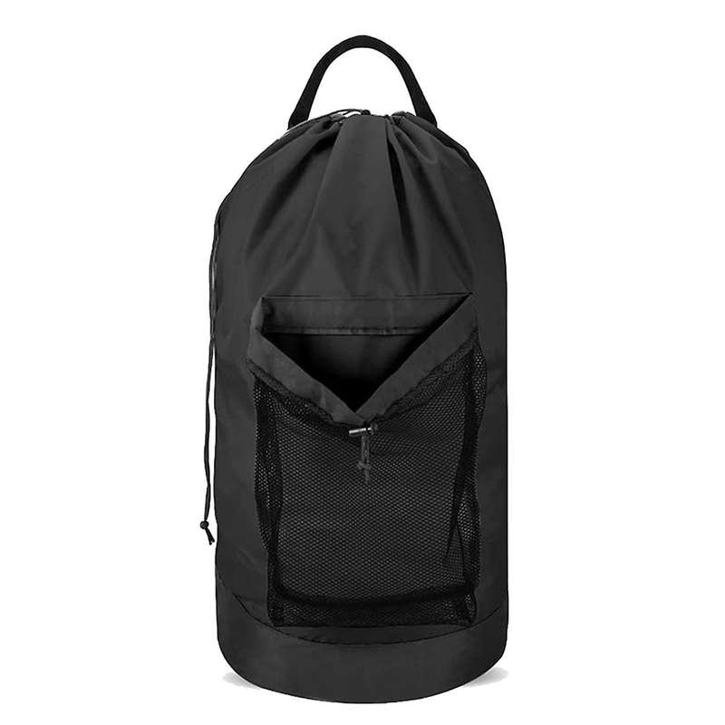 Laundry Bag with Shoulder Straps and Mesh Pocket Laundry Backpack Large Portable Laundry Hamper for
