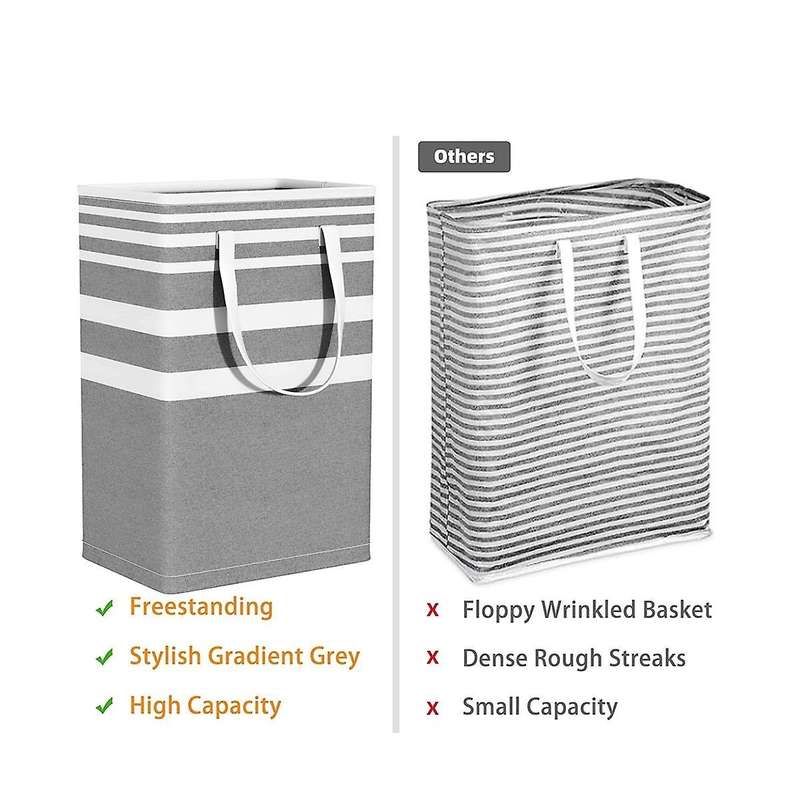 Laundry Basket, 3-pack 75l Waterproof Laundry Hamper, Collapsible Laundry Bag with Extended Handles
