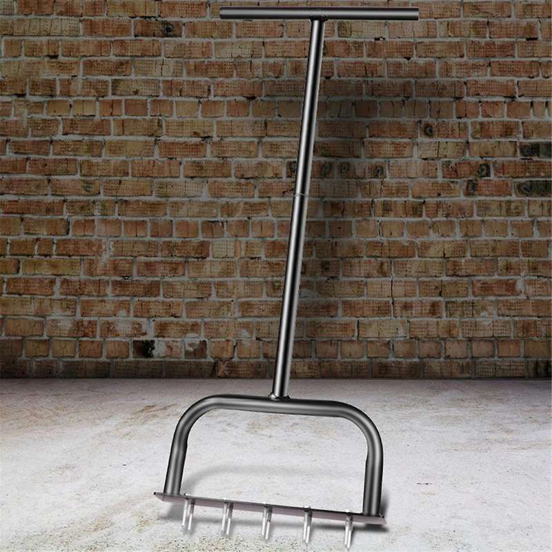 Lawn Aerator Spike Metal Manual Dethatching Soil Aerating LawnPre-Grass Aerator Garden Tools