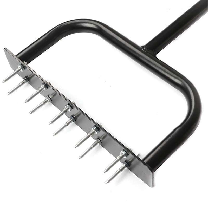 Lawn Aerator Spike Metal Manual Dethatching Soil Aerating LawnPre-Grass Aerator Garden Tools