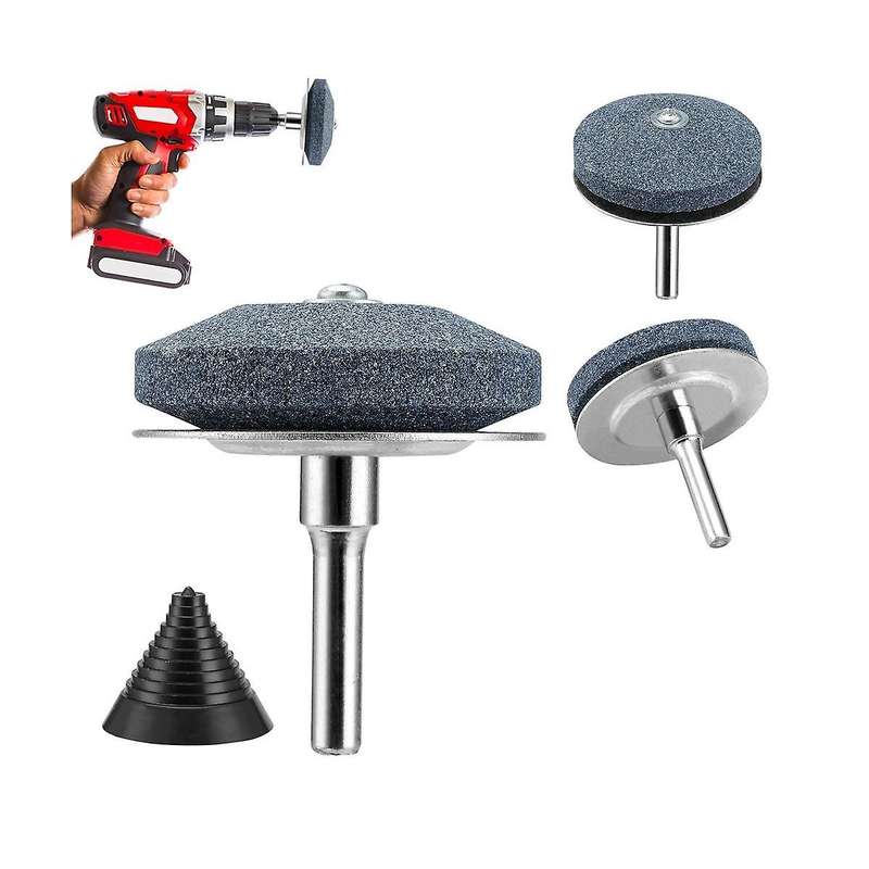 Lawn Mower Blade Sharpener with Metal Baffle, Universal Wear-resistant Lawnmower Blade Sharpener for