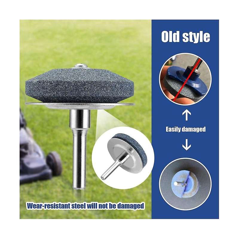 Lawn Mower Blade Sharpener with Metal Baffle, Universal Wear-resistant Lawnmower Blade Sharpener for