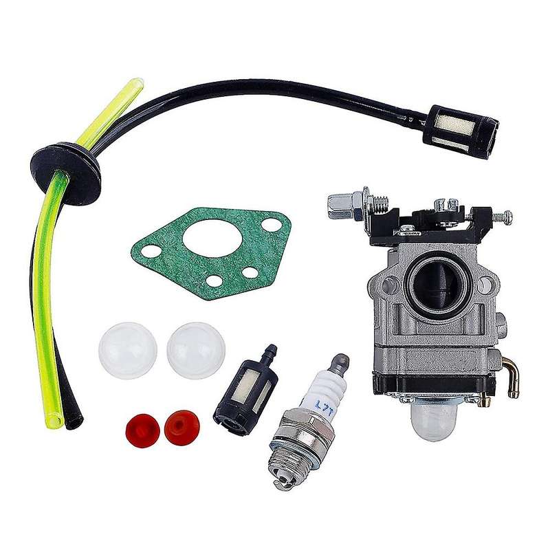Lawn Mower Carburetor Mower Carb Kit Filter with Spark Plug Gasket Hose for BG430 52Cc 49Cc 43Cc