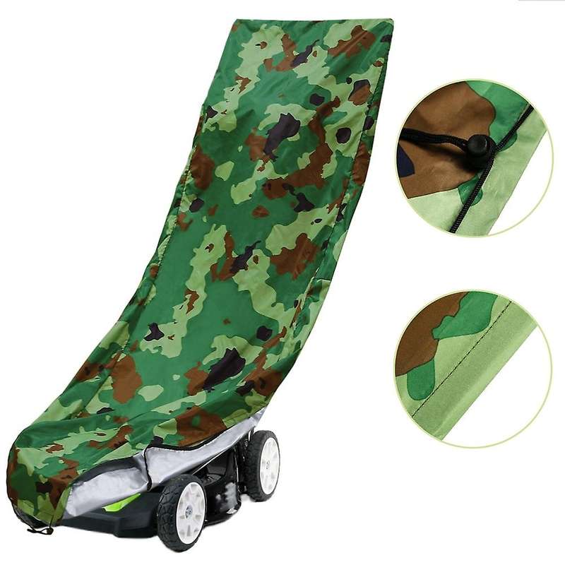 Lawn Mower Cover Waterproof Push Mower Cover, Fit Push Lawn Mower Cover with Drawstring & Windproof