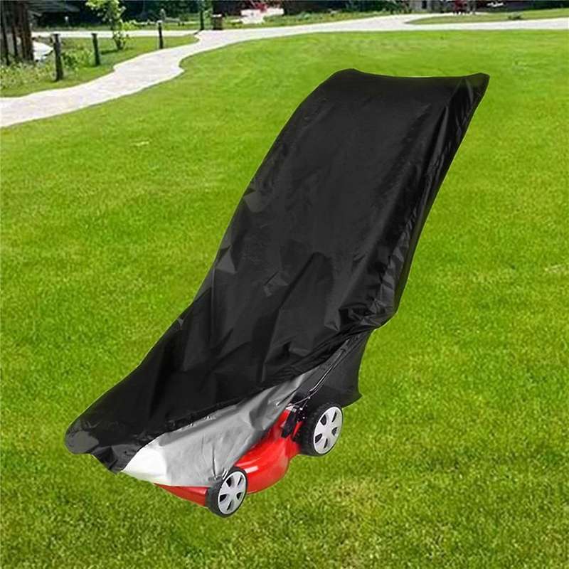 Lawn Mower Cover Waterproof Push Mower Cover, Fit Push Lawn Mower Cover with Drawstring & Windproof