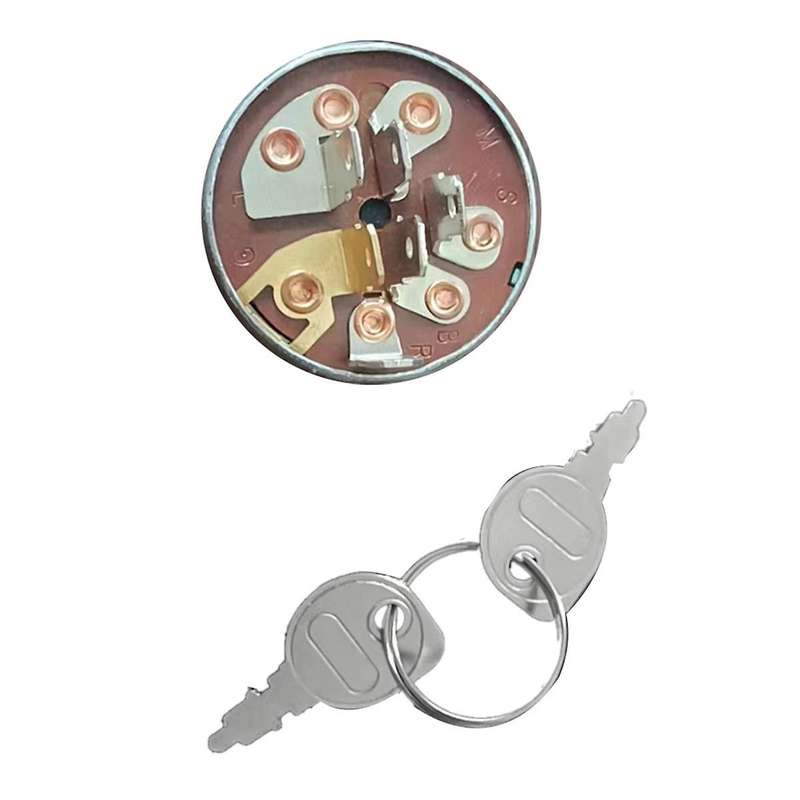 Lawn Mower Ignition Switch 6-pin Ignition Switch for Lawn Mowers and Agricultural Vehicles Tractor