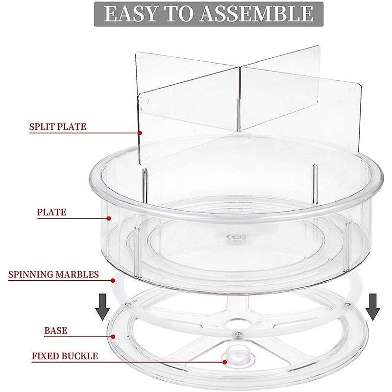 Lazy , Lazy Cabinet Organizer, Organization for Pantry, Countertop, Shelf, Table, Bathroom, Clear
