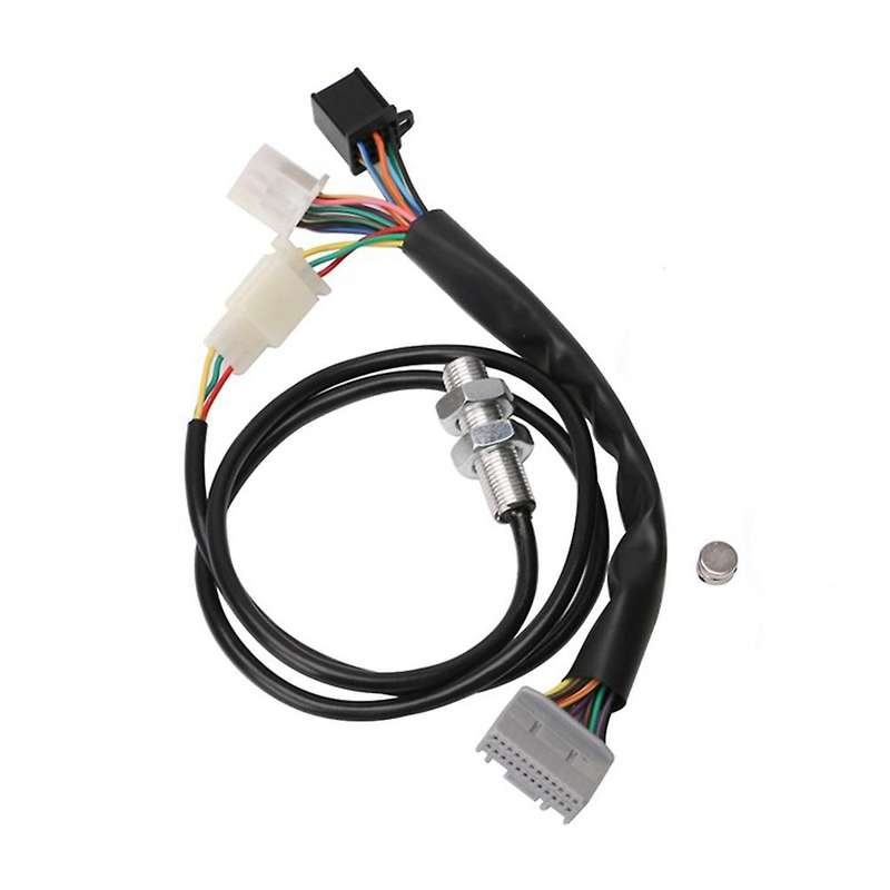 LCD Digital Speedometer,199Km/H 12000RPM Odometer Tachometer Cylinders Gear Tachometer Gauge for Uni