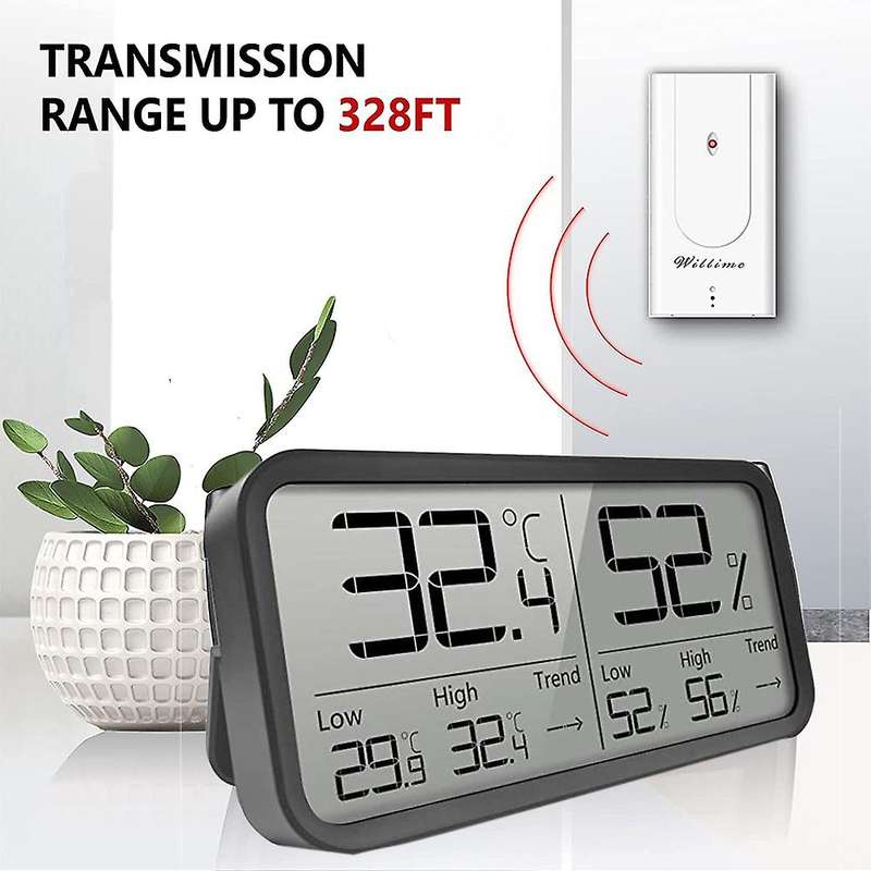 LCD Digital Temperature,Humidity Meter for Home Indoor,Electronic Hygrometer Thermometer,Weather Sen