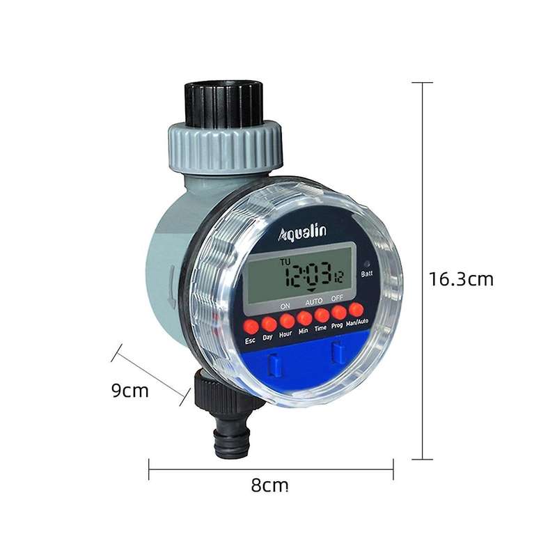 Lcd Display Garden Watering Timer 8 Programs Electronic Ball Valve Water Timer Irrigation System for