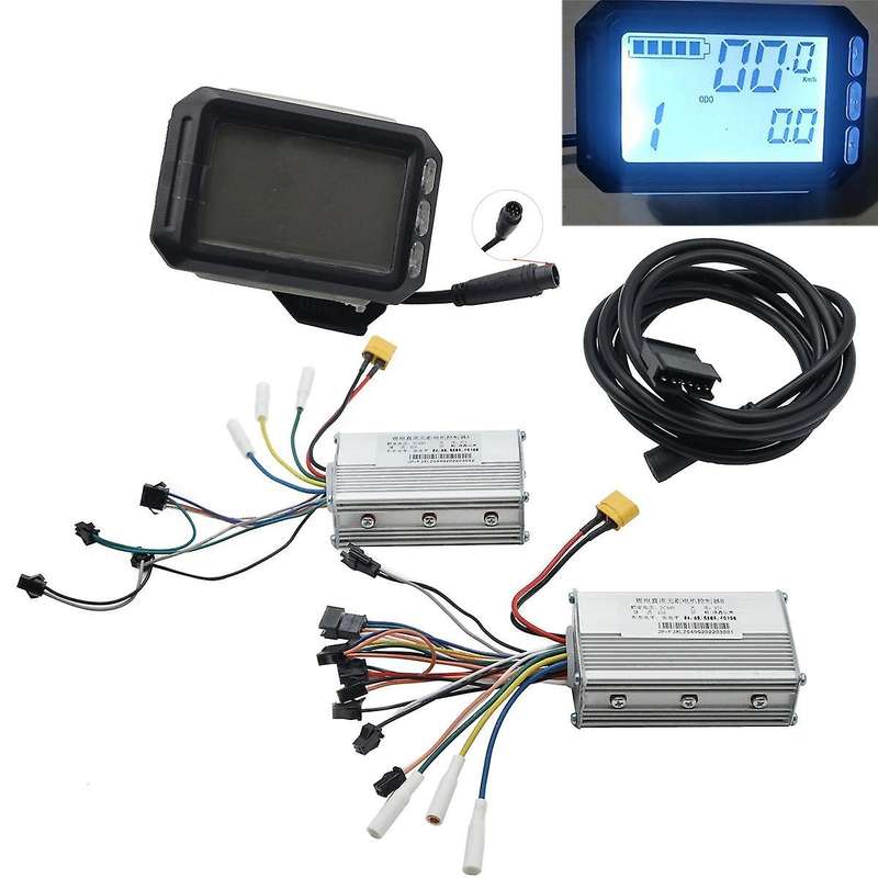 Lcd Display Dashboard+48v 25a Brushless Controller Kit for G3 G-booster Electric Scooter Front Rear