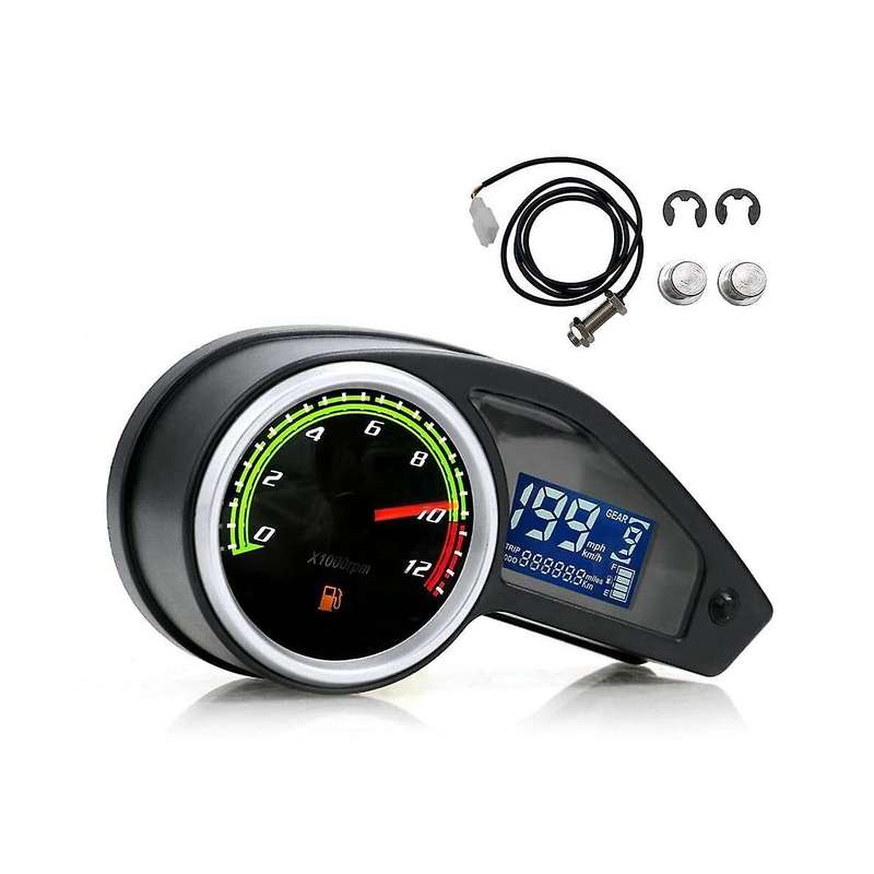 Lcd Motorcycle Odometer Replace Hawk Digital Speedometer Universal Gauges