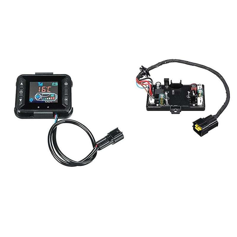 LCD Thermostat Display Switch Parking Heater Switch with Motherboard for Car Fuel Oil Air Heater