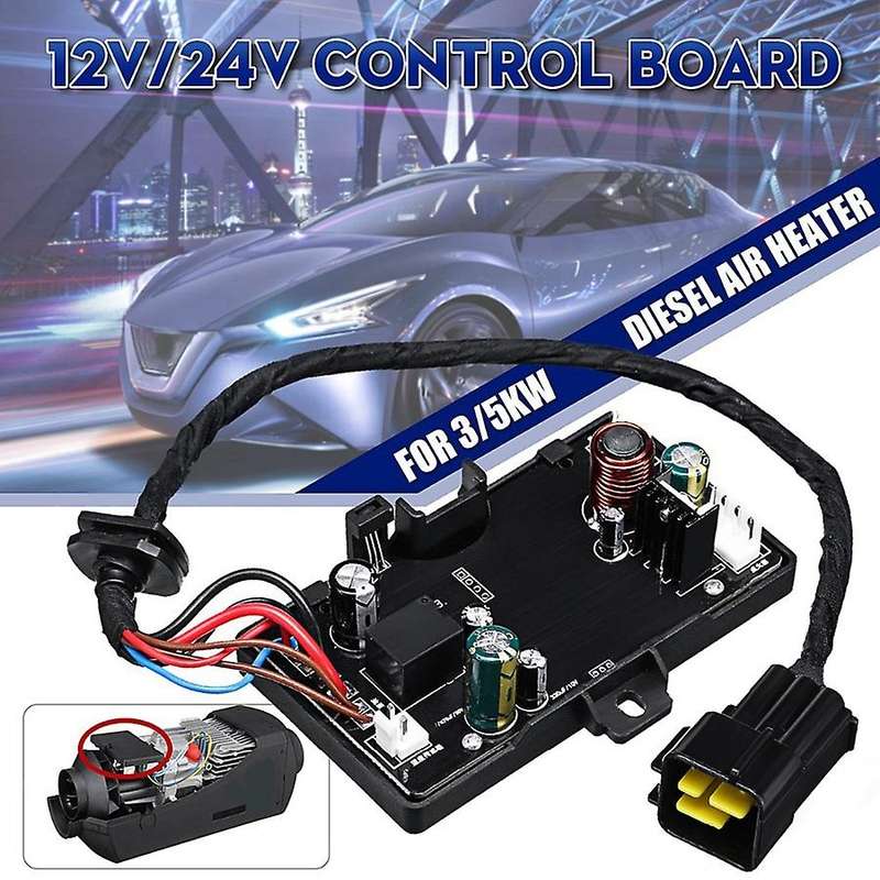 LCD Thermostat Display Switch Parking Heater Switch with Motherboard for Car Fuel Oil Air Heater