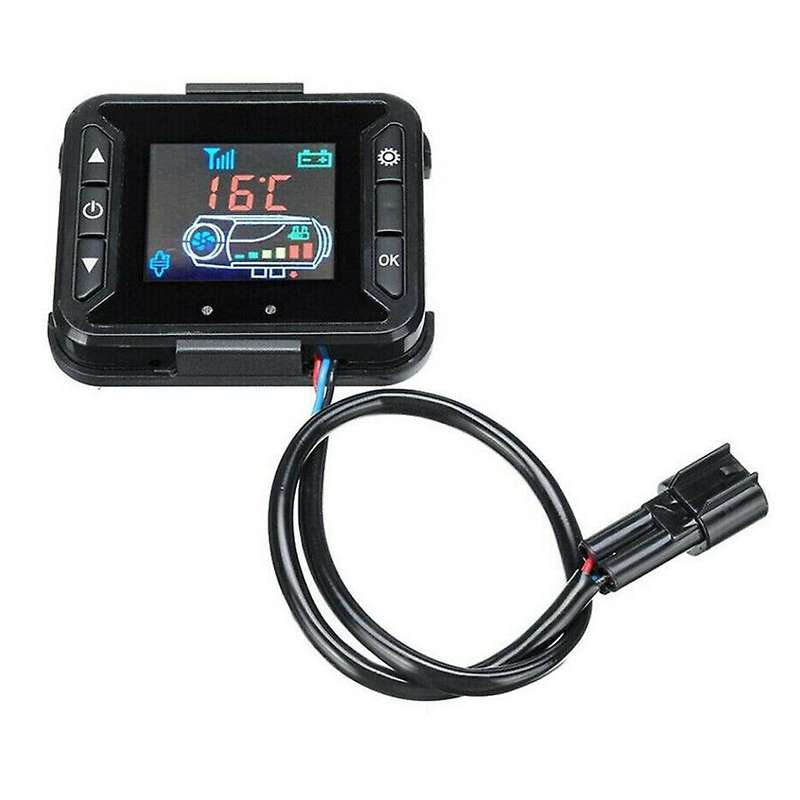 LCD Thermostat Display Switch Parking Heater Switch with Motherboard for Car Fuel Oil Air Heater