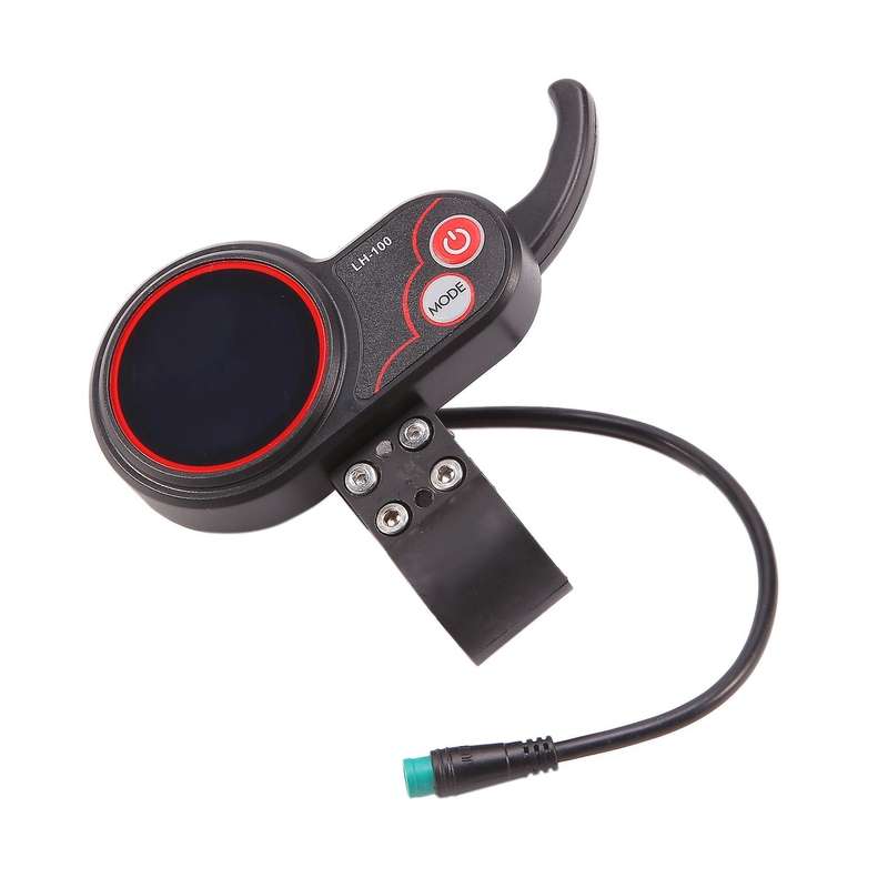 Lcd-lh100 24v/36v/48v/60v 5 Pins Electric Bike Display Thumb Throttle Speedometer Control Panel For