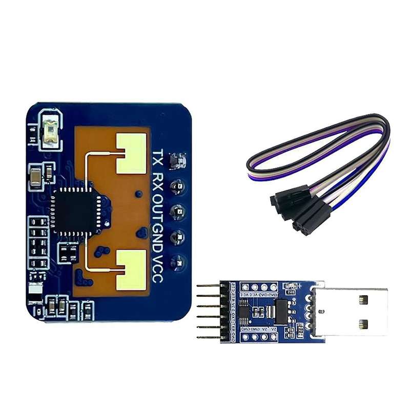 LD2410C 24G Radar Human Presence Sensor+CH340 Adapter FMCW Radar Millimeter Wave Motion Detection Mo