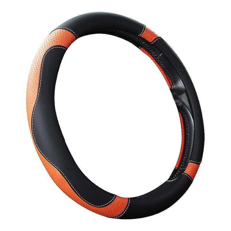 Leatherette Car Decoration Car-Styling Sport Auto Steering Wheel Covers Anti-Slip Automotive Accesso