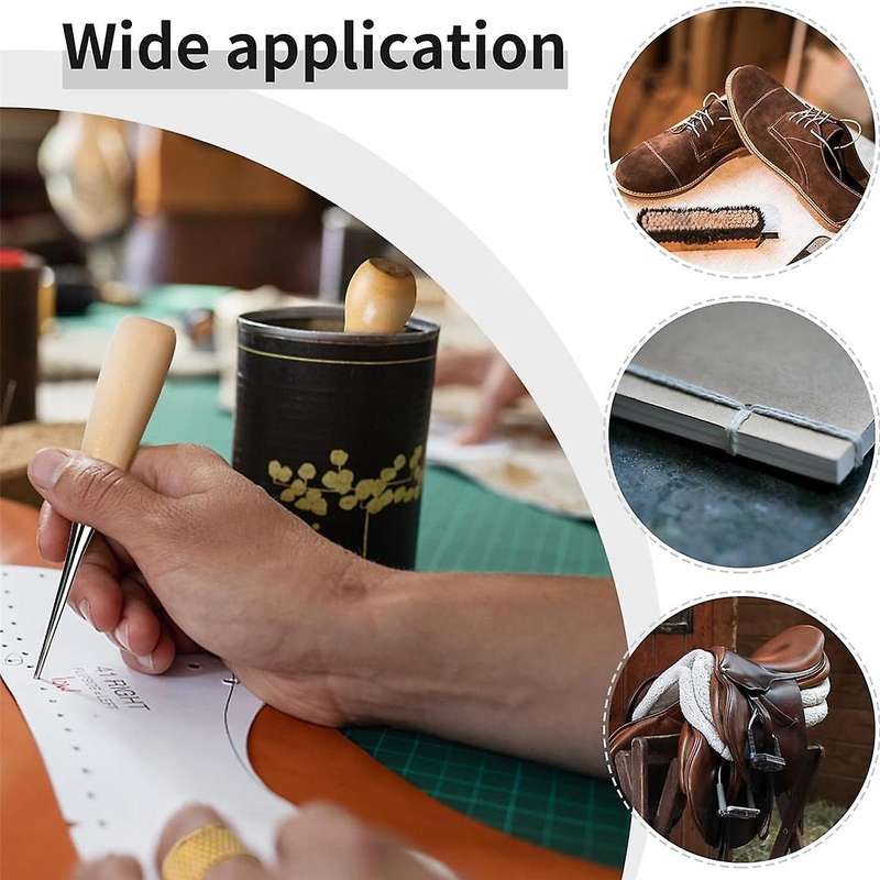 Leather Sewing Kit, Leather Working Tools and Supplies, Leather Working Kit Waxed Thread, Leather Up