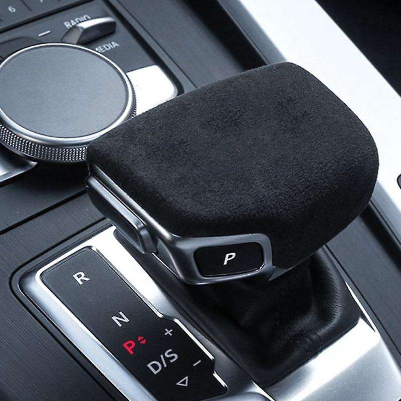 Leather Selector Lever Handle Gear Shift Knob Handball Cover for  A4 B9 A5 Q5 2016-2019 4M1713139F