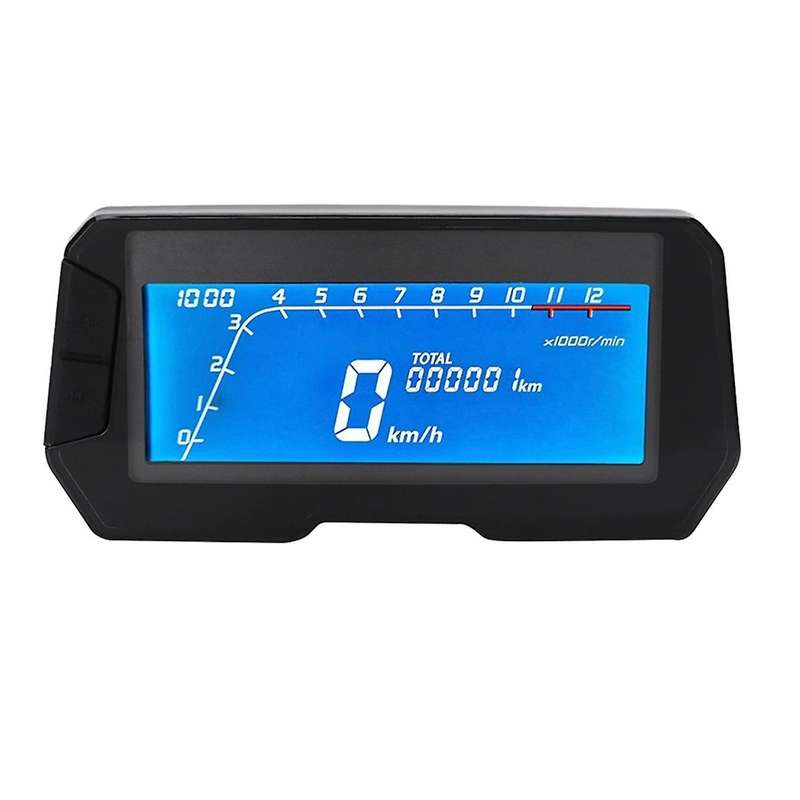 Led 12000rpm 6 Gear Universal Motorcycle Lcd Digital Speedometer Backlight Odometer 2 4 Cylinders Me