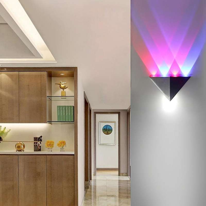 Led 5W Triple-cornered Wall Light for Bedroom Luminaire Bathroom Light