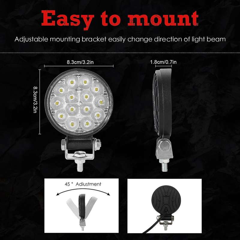 LED 3Inch 160W LED Light Bar Work Light Spot Beam Off Road Driving Fog Lights Waterproof LED for Tru