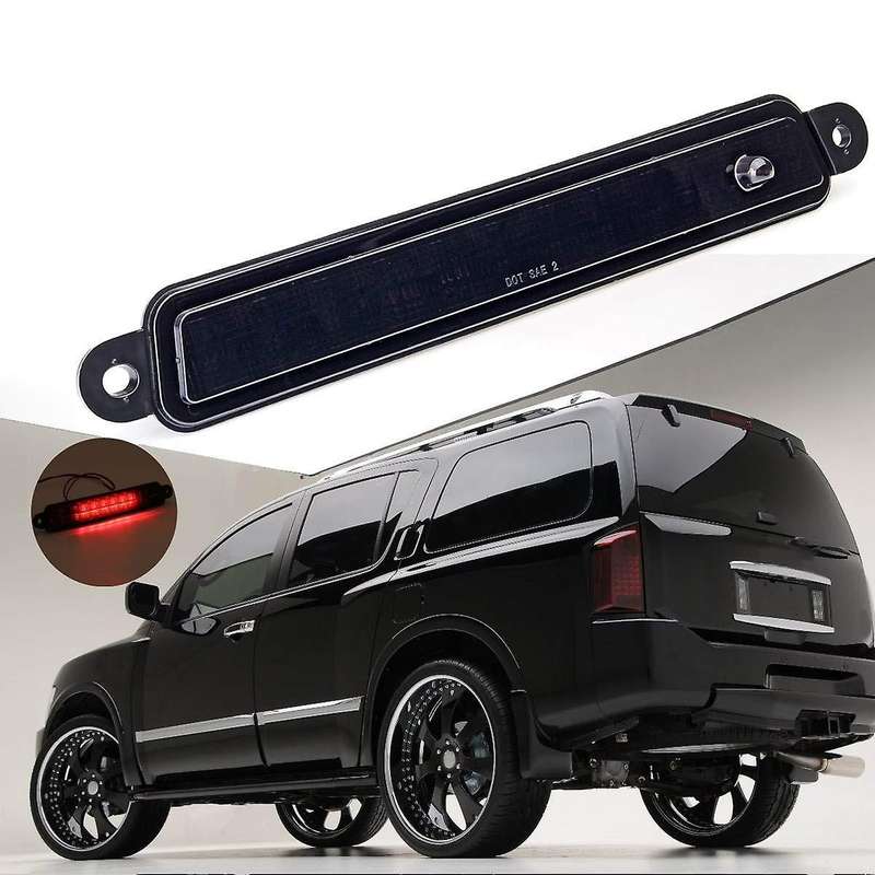 Led 3Rd Rear Spoiler Brake Light Lamp for / Qx56 2004-2008 2009 2010 2011 2012 2013 2014 2015 Smoked