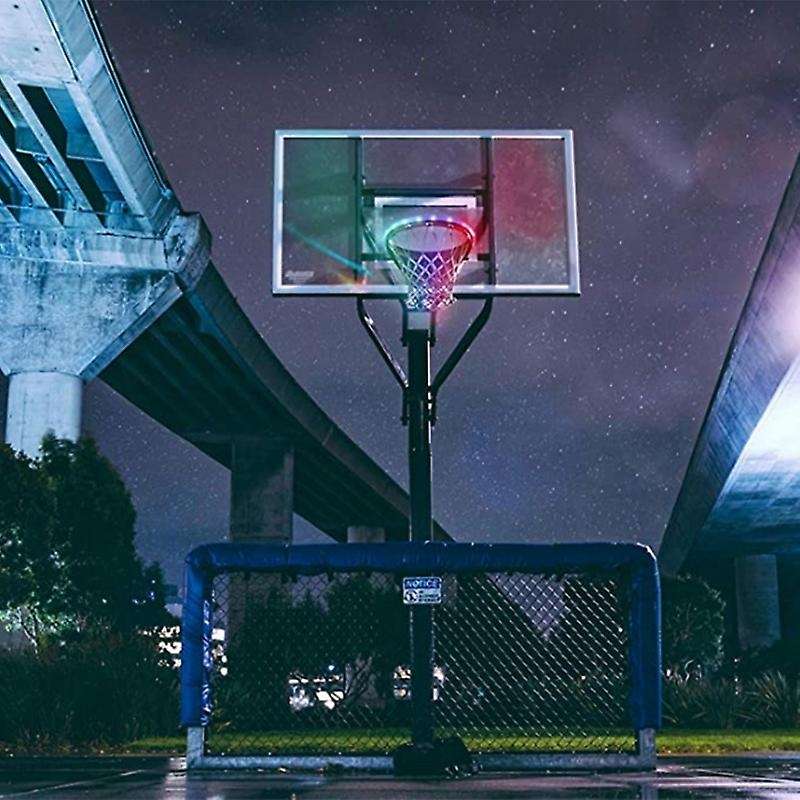 Led Basketball Hoop Lights Playing At Night RGB Led Strip Lamp Basketball Rim Attachment Night Light