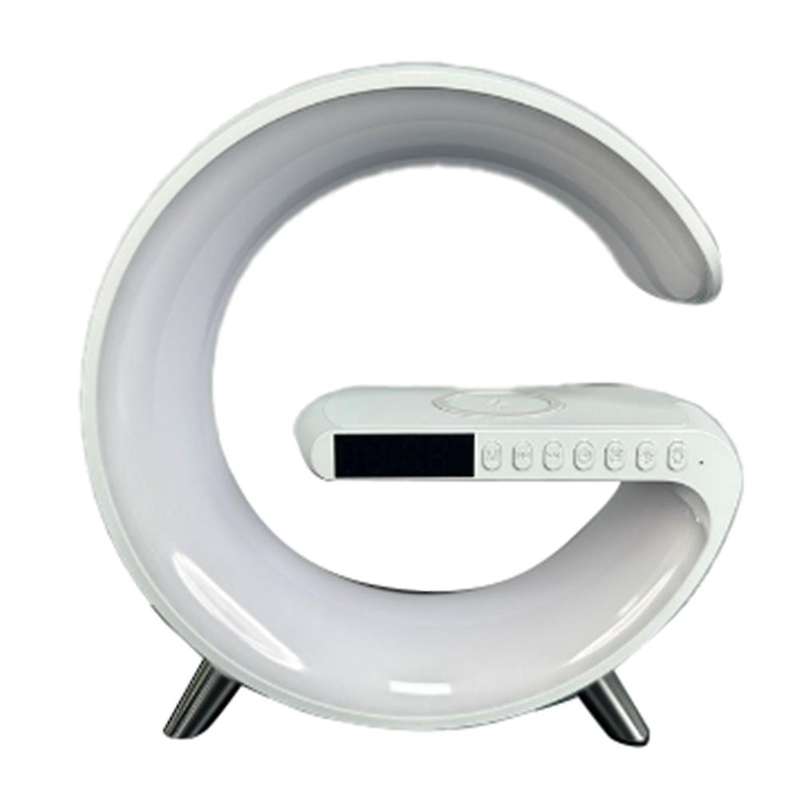 Led Atmosphere Rgb Light Multifunctional Wireless Charger Alarm Clocks Speaker App Control for Us P
