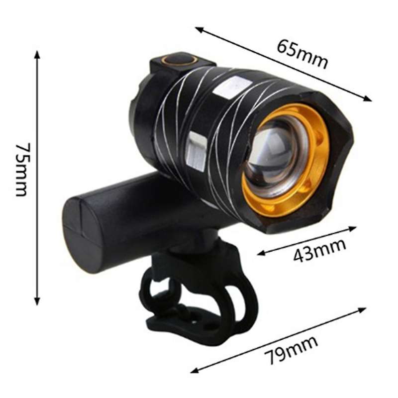 Led Bicycle Light Usb Charging Waterproof Front Lights Headlight with Usb Rechargeable Backlight Cyc