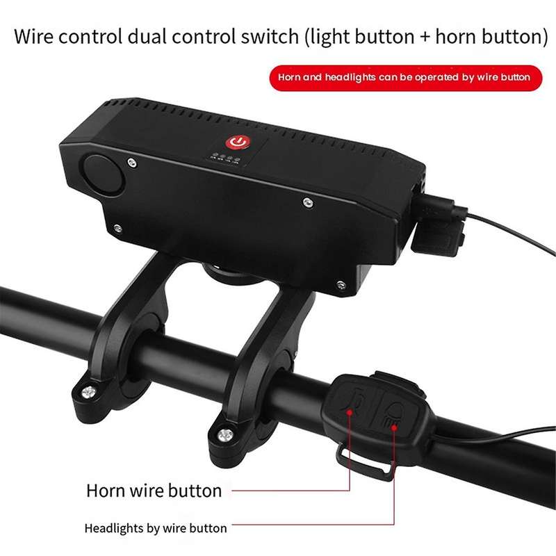 LED Bike Headlight LED Light Bar Bicycle Front Light Power Bank Type-C Charging Bicycle Accessories