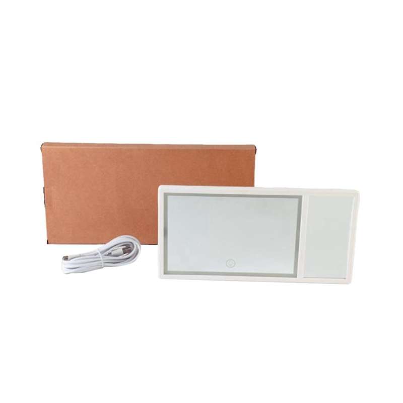 Led Car Interior Mirror Touch Switch Sunshade Live Streaming Mirror Sun Visor High Clear Interior H